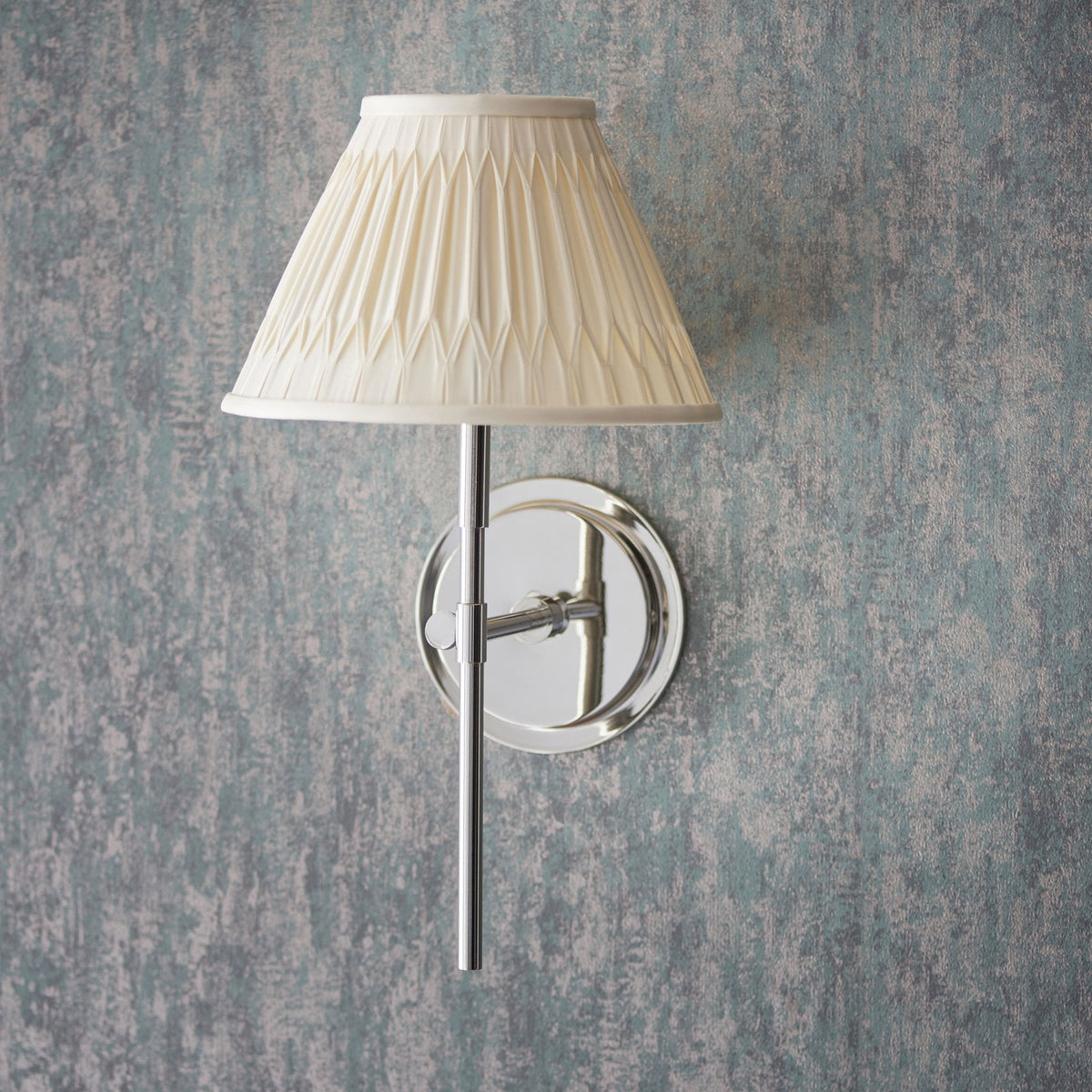 Rennes Single Wall Light in Polished Nickel