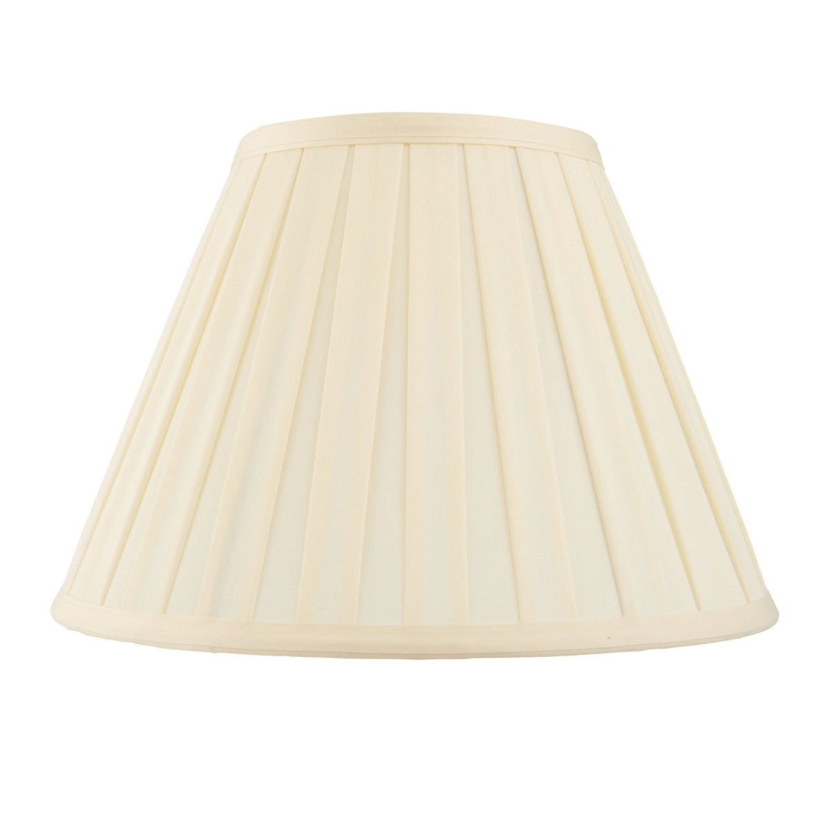 Carla 10 Inch Box Pleat Tapered Shade in Cream