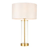 Lessina Touch Table Lamp with Clear Glass and Brushed Gold Base