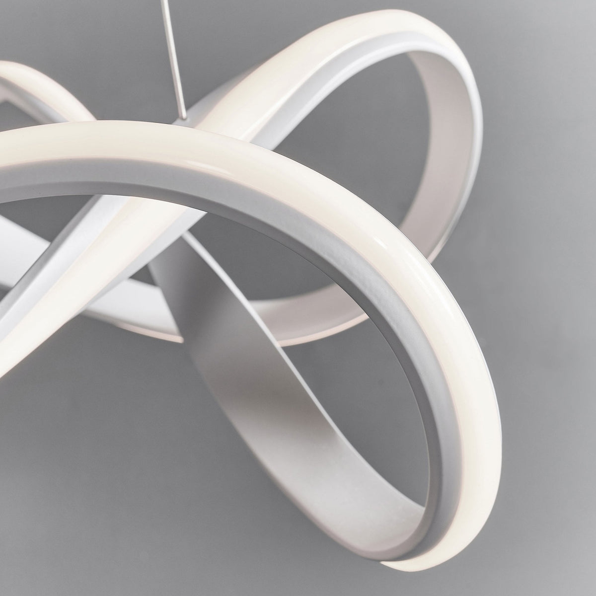 Synergy Dimmable LED Pendant Light in Sand White