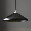 Glo Coned Pendant in Matt Black and Matt Nickel
