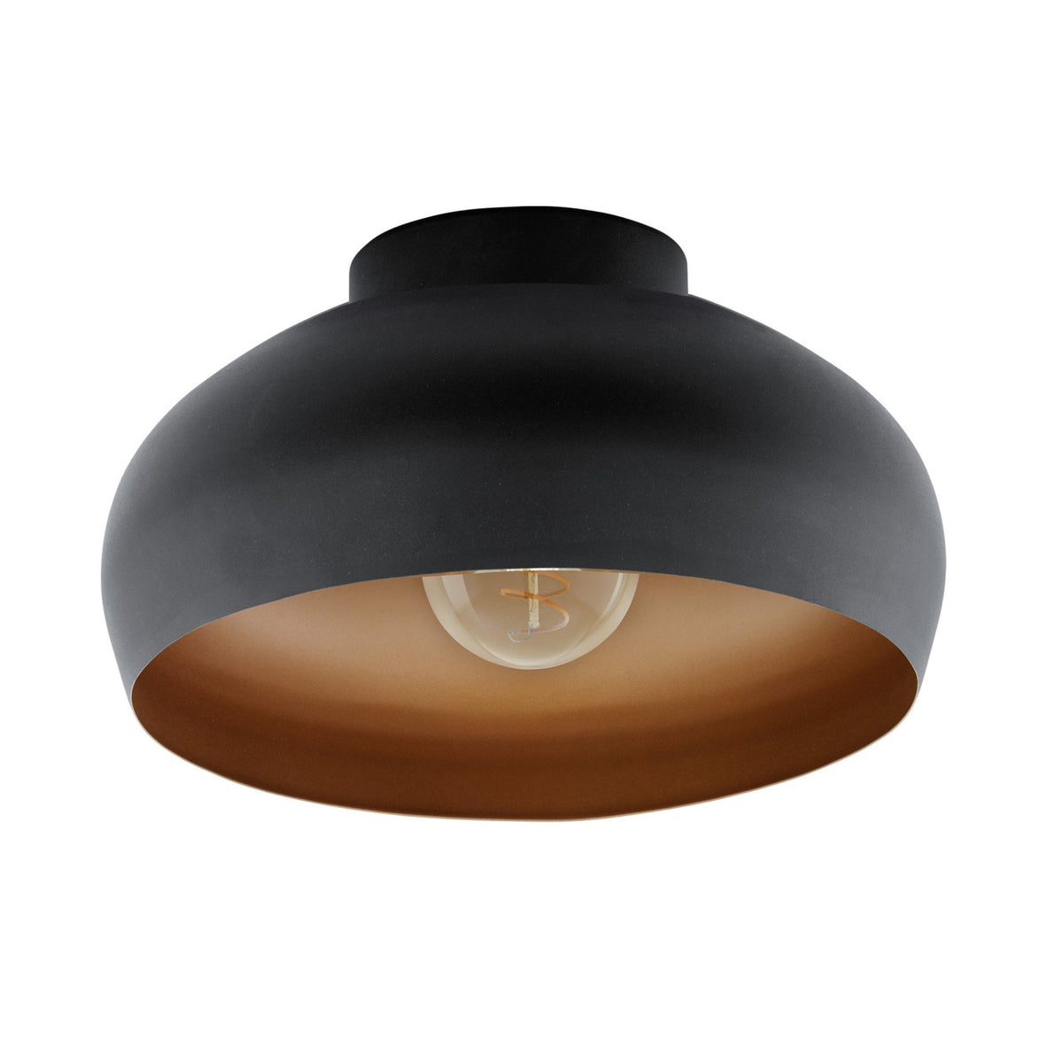 Mogano 280 Ceiling Light in Black and Copper