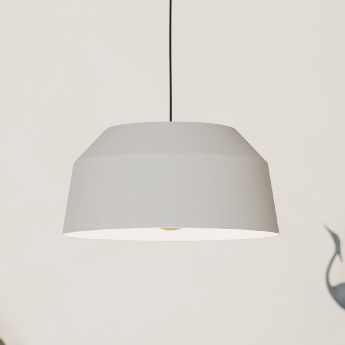 Contrisa 380mm Steel Pendant in Grey