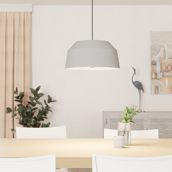 Contrisa 380mm Steel Pendant in Grey