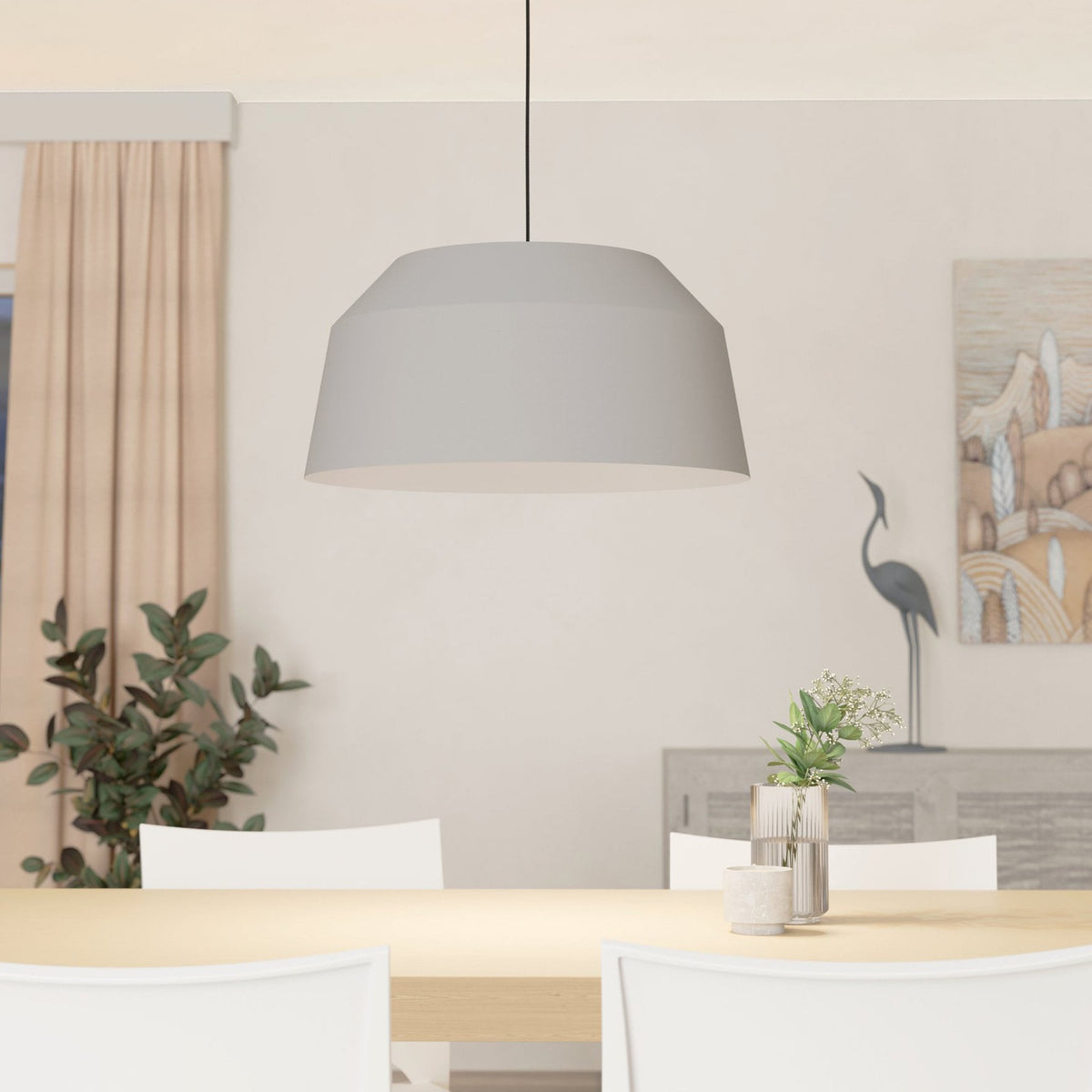 Contrisa 520mm Steel Pendant in Grey