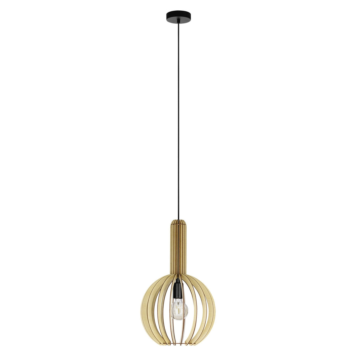Velasco 310mm Wooden Pendant in Maple