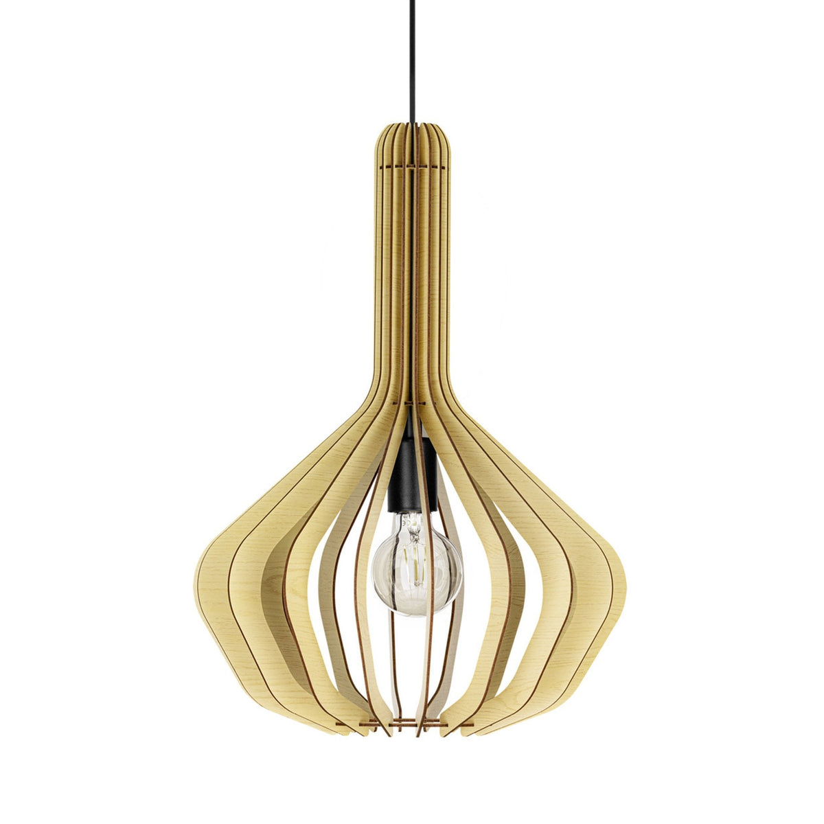 Velasco 380mm Wooden Pendant in Maple