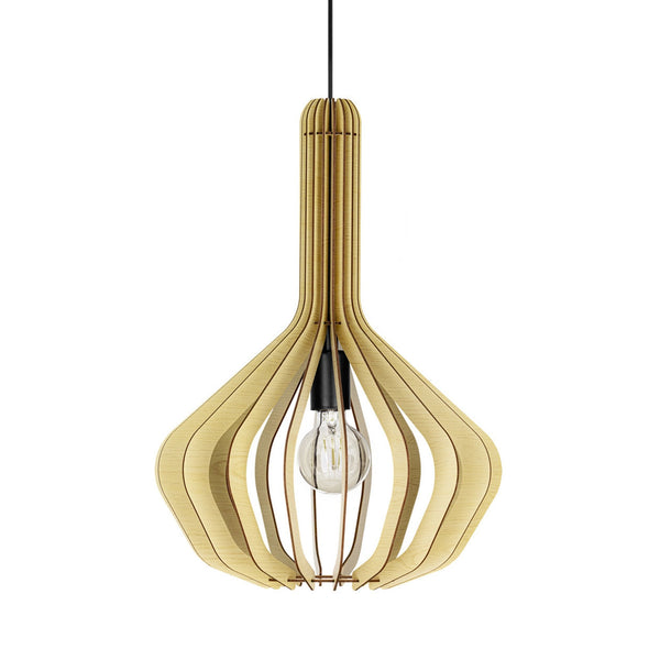 Velasco 380mm Wooden Pendant in Maple
