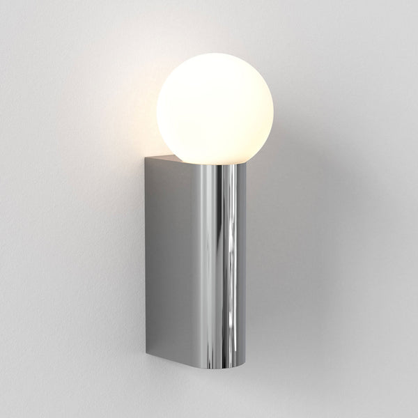 Ortona Single IP44 Bathroom Wall Light in Polished Chrome