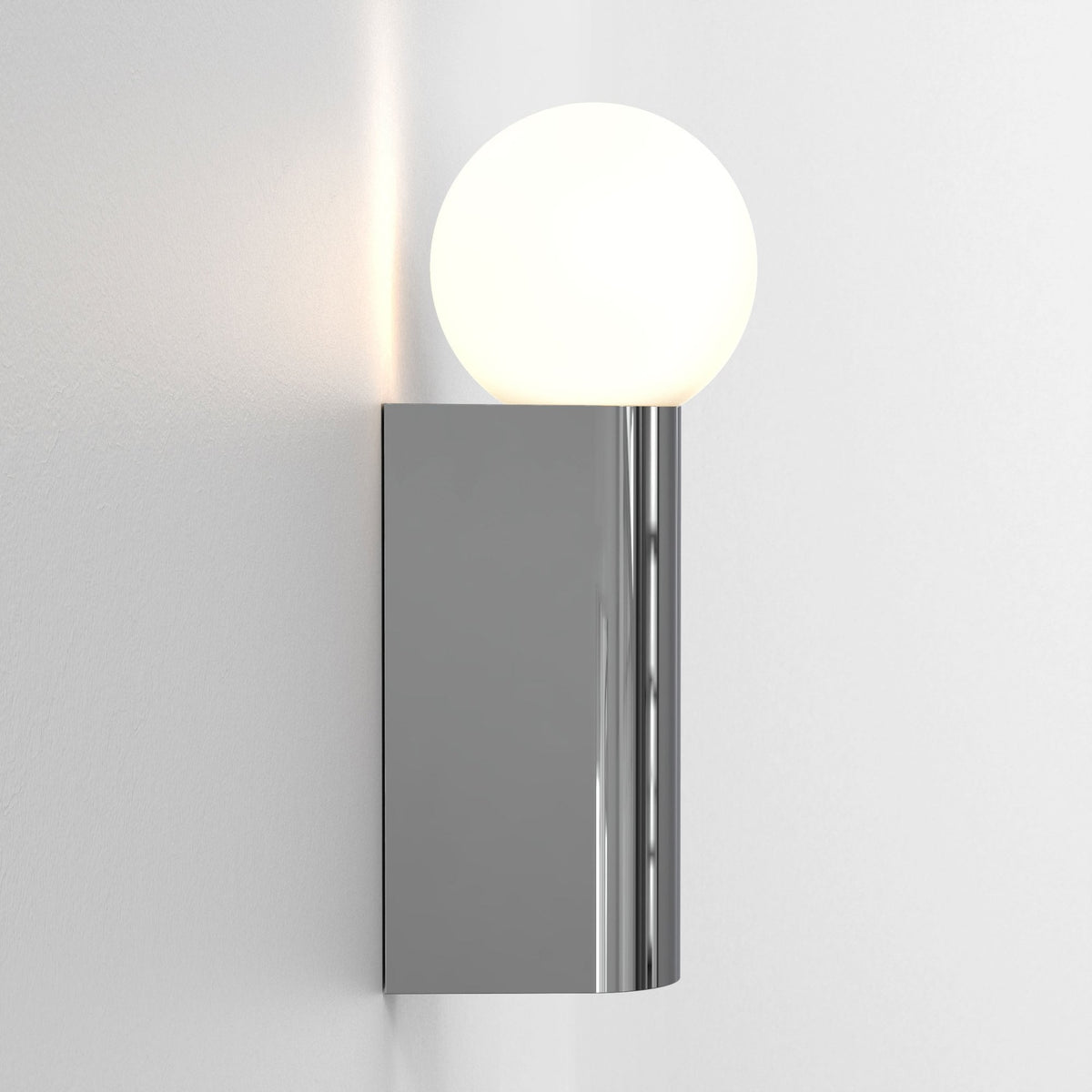 Ortona Single IP44 Bathroom Wall Light in Polished Chrome