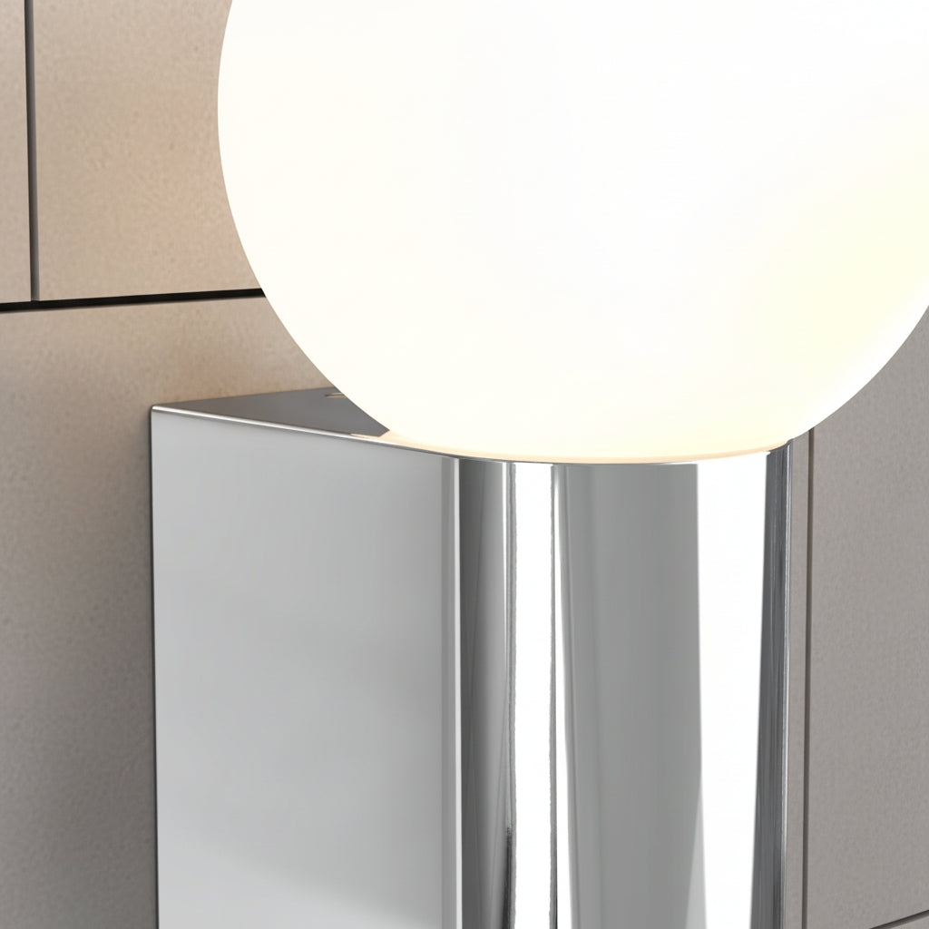 Ortona Single IP44 Bathroom Wall Light in Polished Chrome