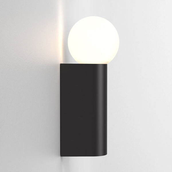 Ortona Single IP44 Bathroom Wall Light in Matt Black