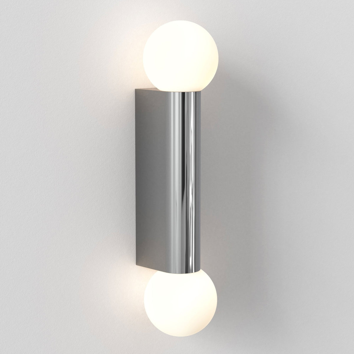 Ortona Twin IP44 Bathroom Wall Light in Polished Chrome