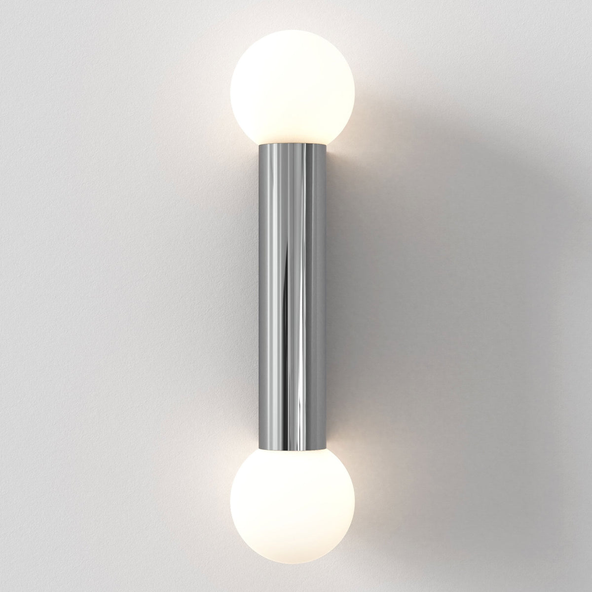 Ortona Twin IP44 Bathroom Wall Light in Polished Chrome
