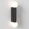 Ortona Twin IP44 Bathroom Wall Light in Matt Black