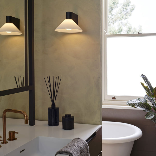 Conic IP44 Wall Light in Matt Black