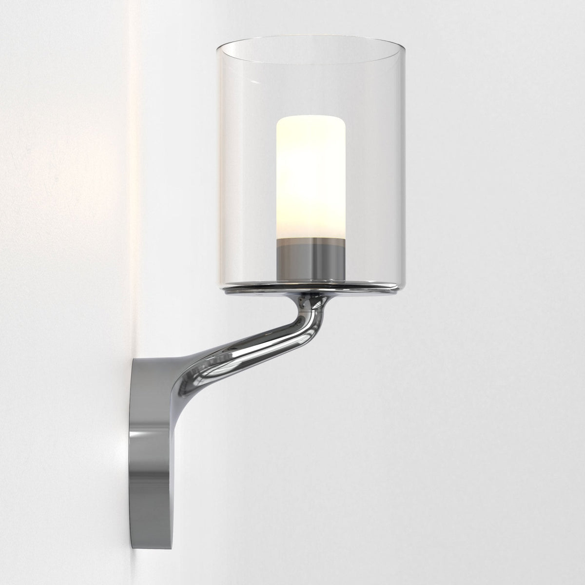 Elena IP44 Wall Light in Polished Chrome