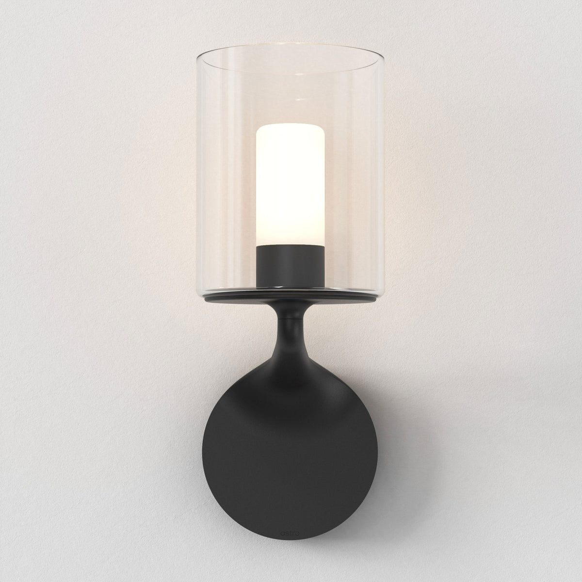 Elena IP44 Wall Light in Matt Black