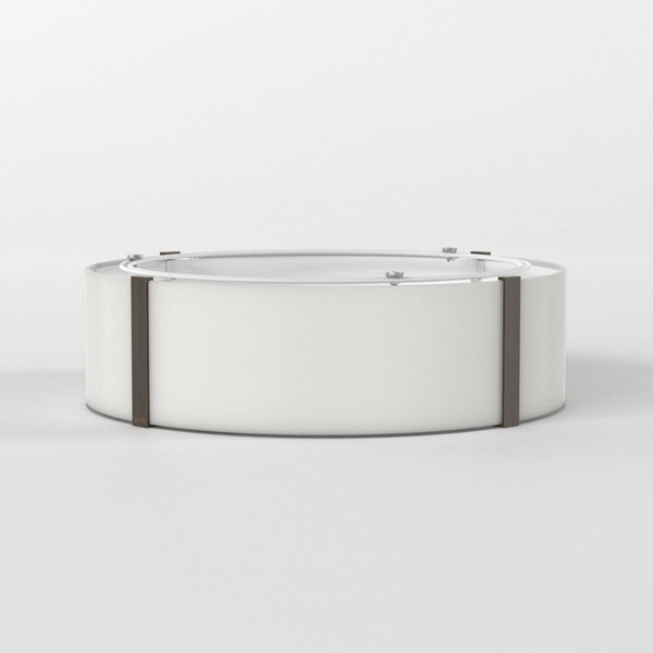 Elba Round 450 Shade in White