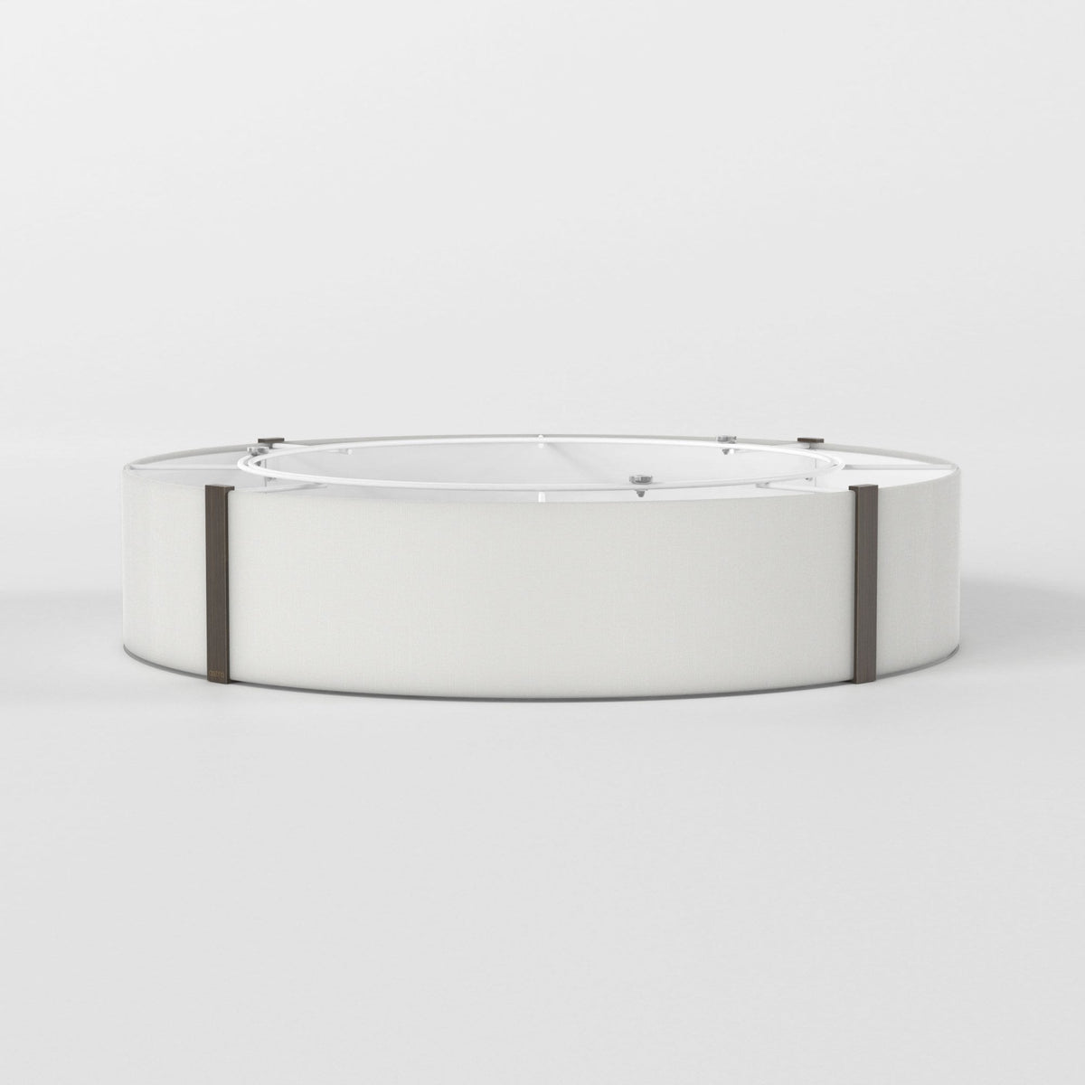 Elba Round 600 Shade in White