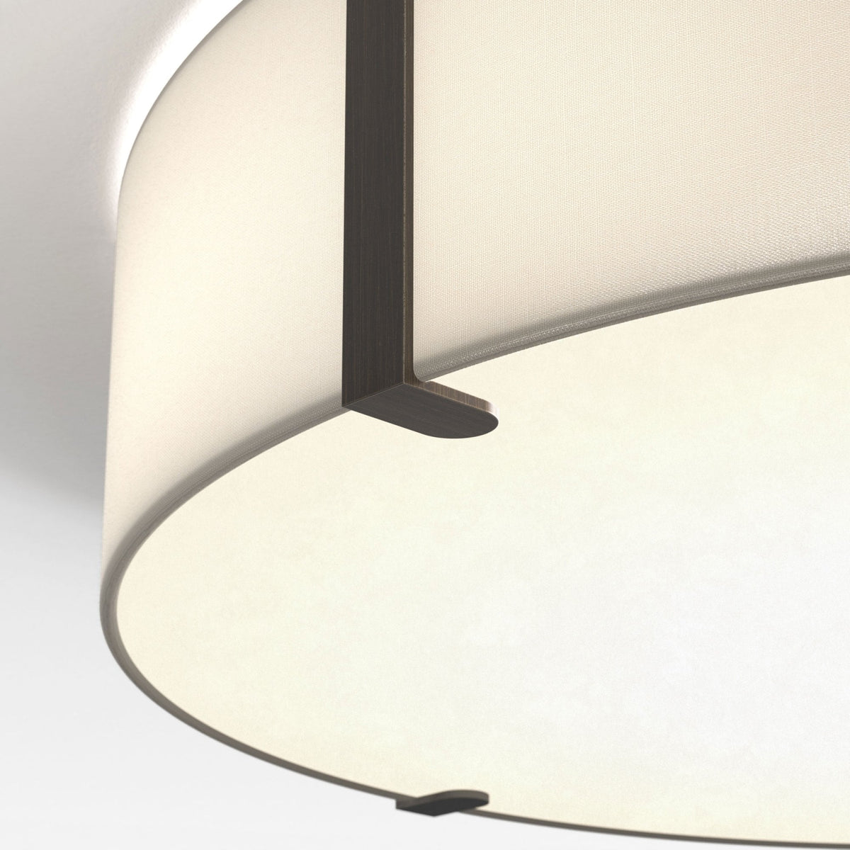 Elba Round 600 Shade in White