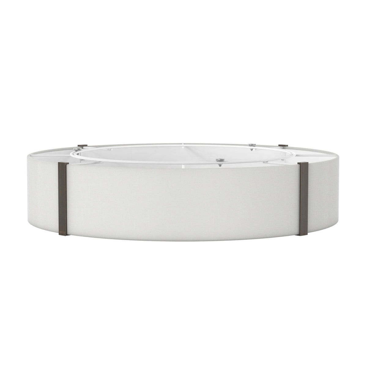 Elba Round 600 Shade in White