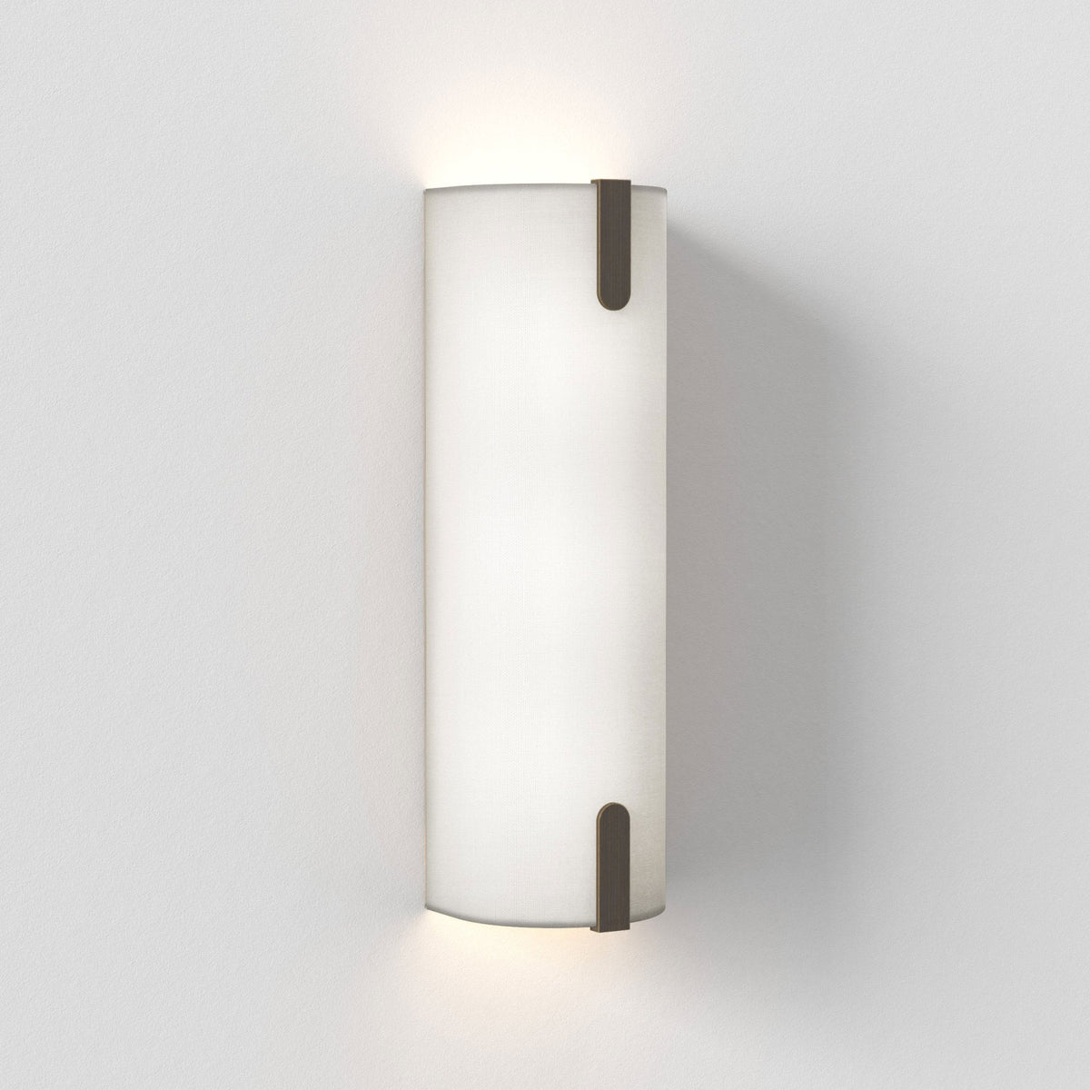 Elba 400 Wall Light in White Fabric