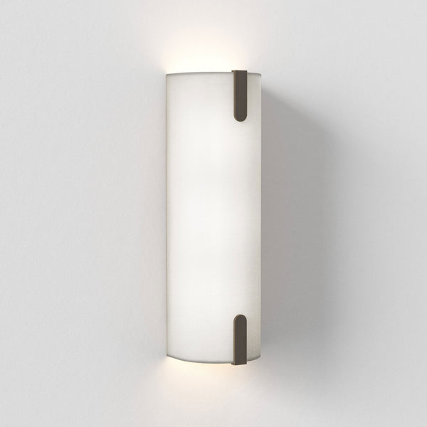 Elba 400 Wall Light in White Fabric