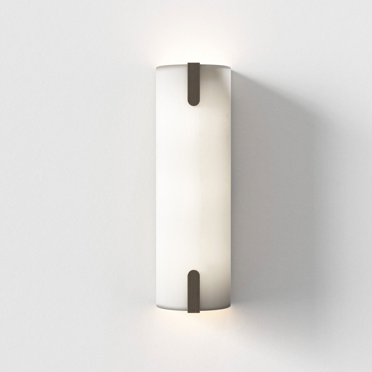 Elba 400 Wall Light in White Fabric