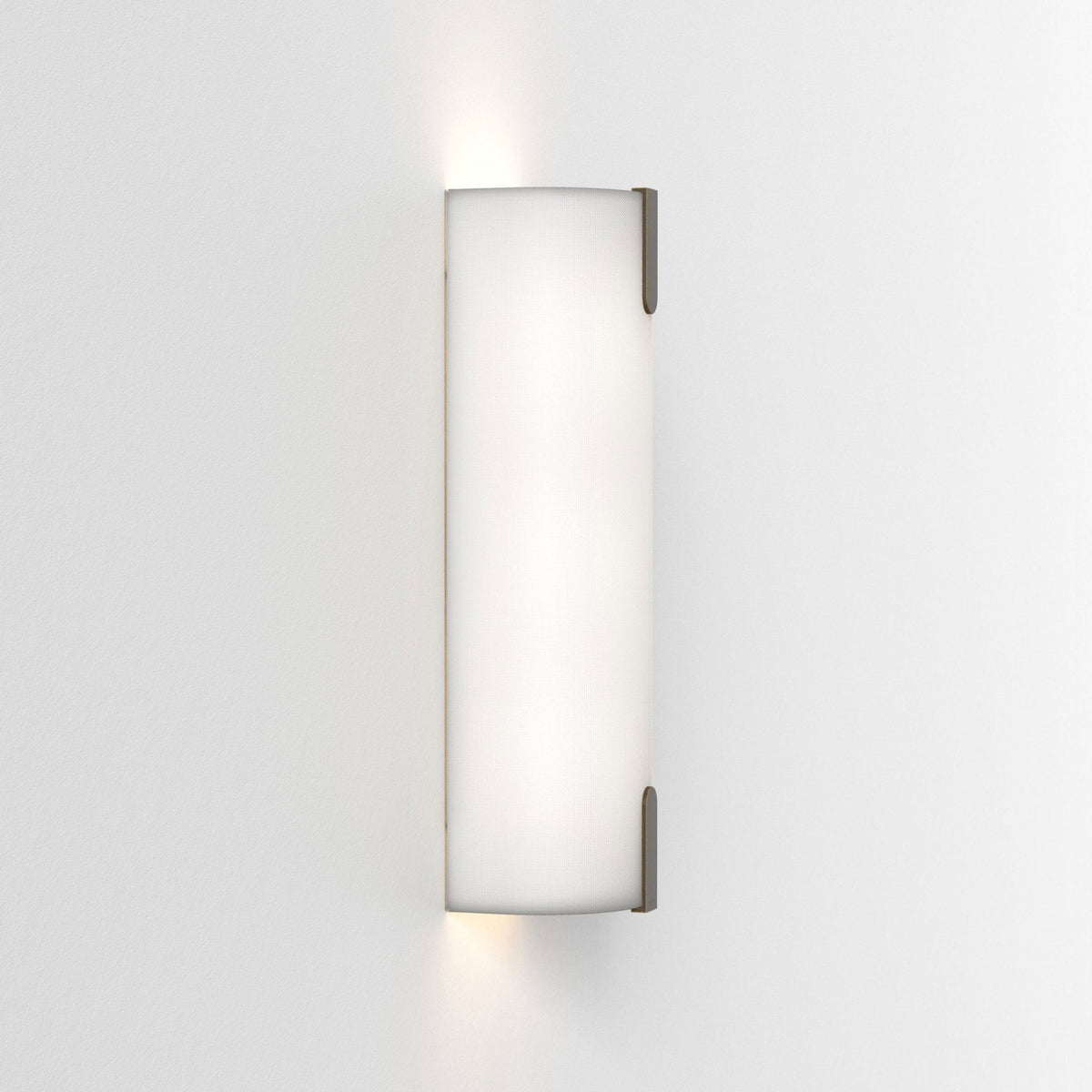 Elba 400 Wall Light in White Fabric