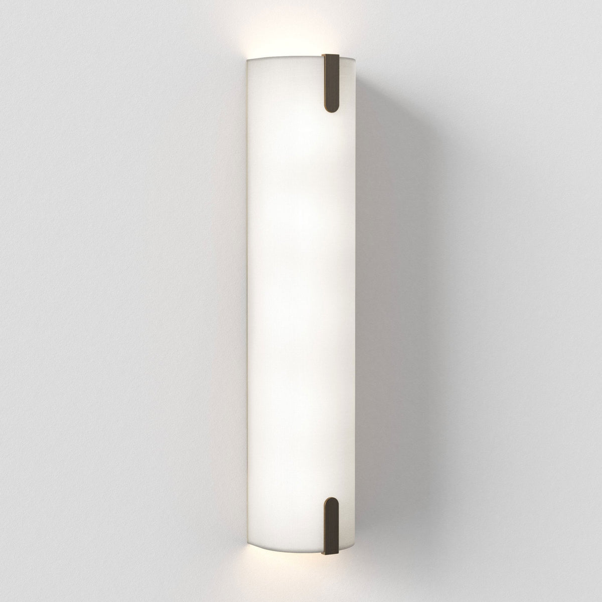 Elba 600 Wall Light in White Fabric