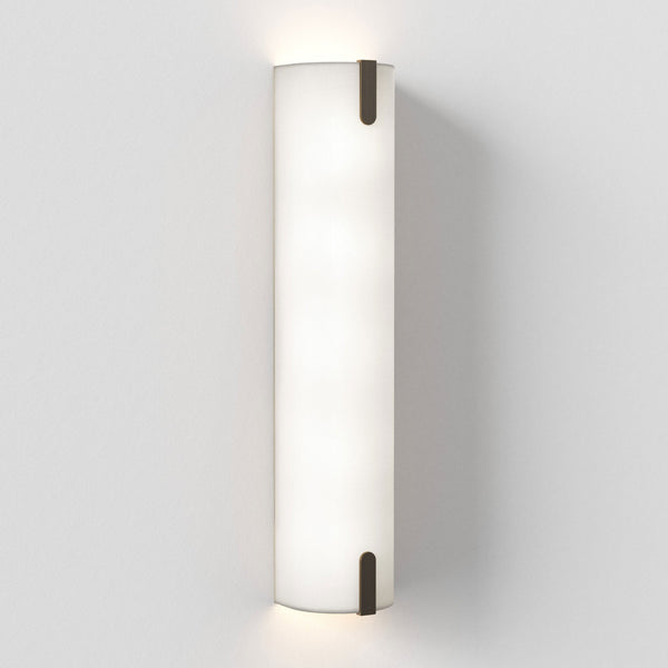 Elba 600 Wall Light in White Fabric