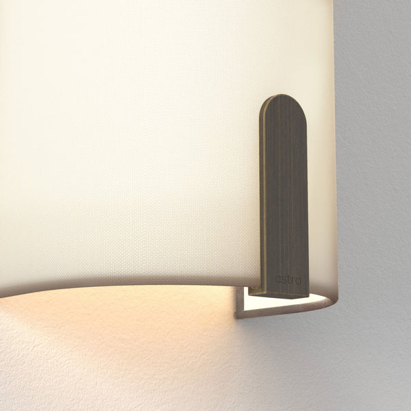 Elba 600 Wall Light in Putty Fabric