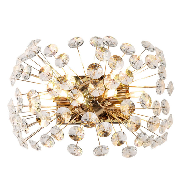 Bridestowe 4 Lamp Wall Light in French Gold & Clear Crystal