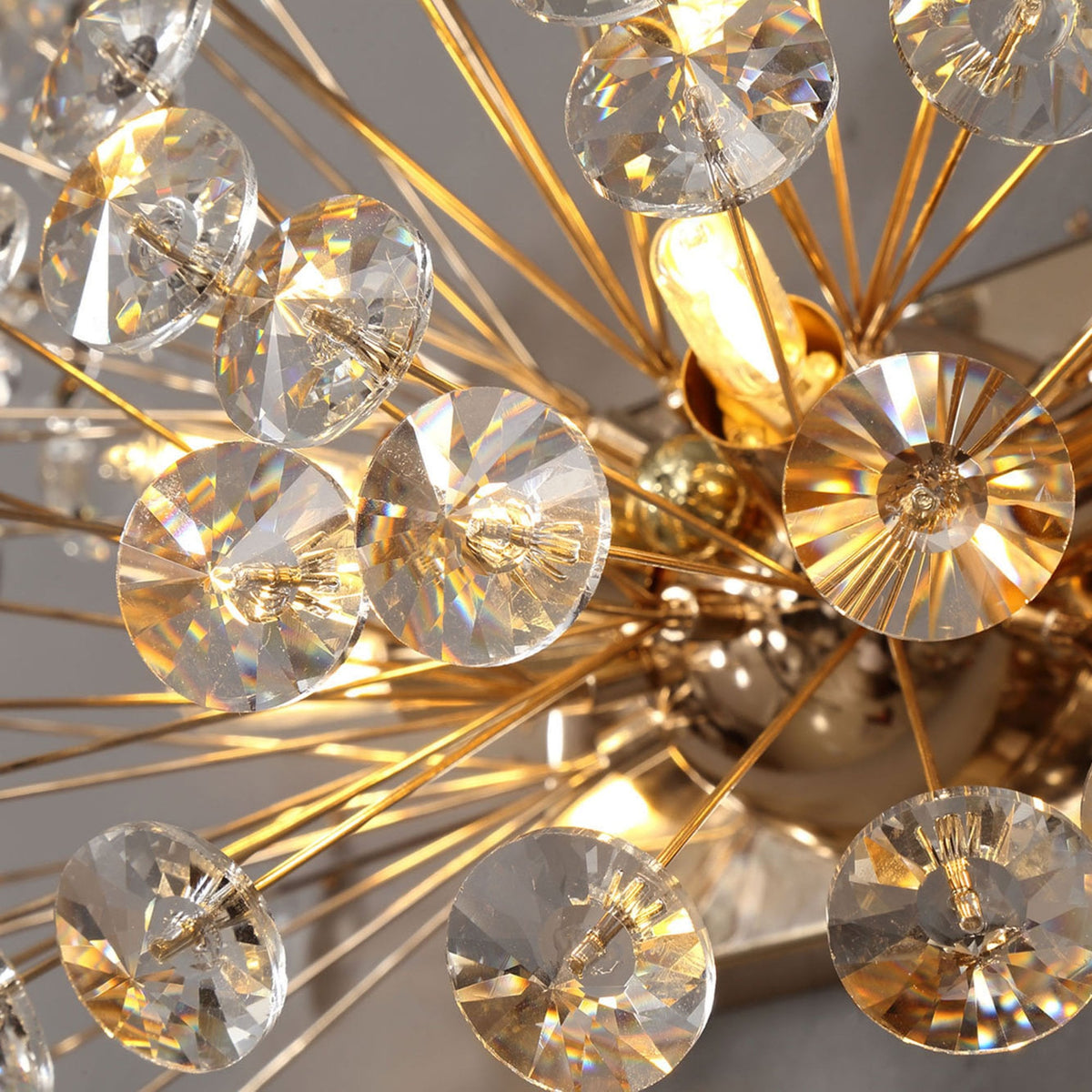 Bridestowe 4 Lamp Wall Light in French Gold & Clear Crystal