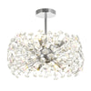 Bridestowe 8 Lamp Semi Flush Ceiling Light in Polished Chrome & Clear Crystal