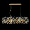 Bridestowe 10 Lamp Oblong Linear Pendant in French Gold & Clear Crystal