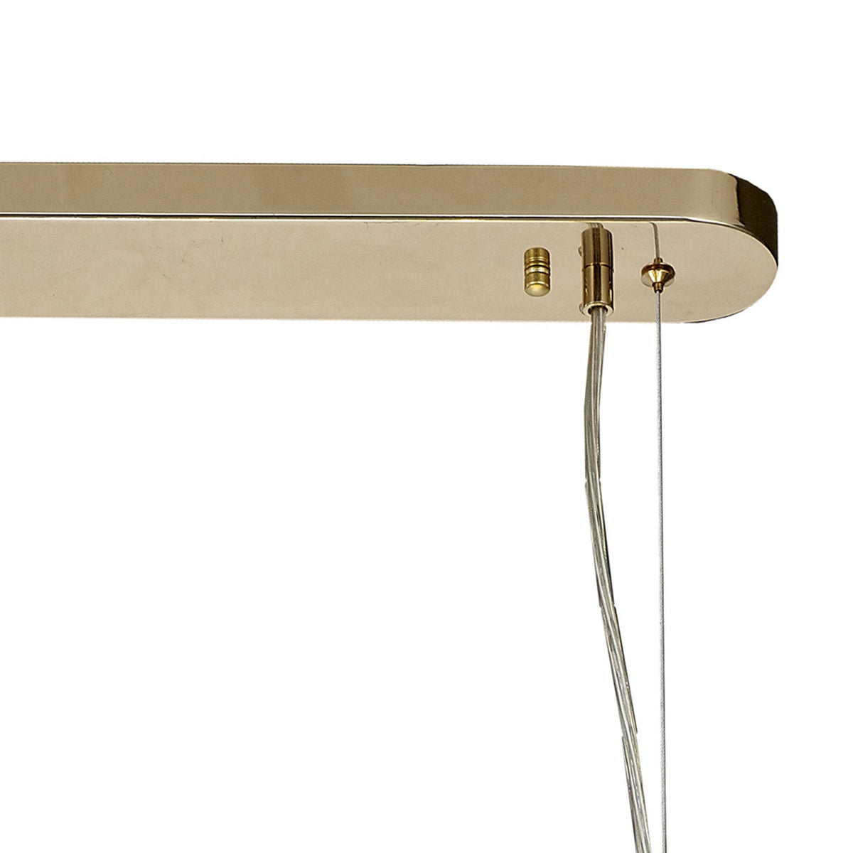 Bridestowe 10 Lamp Oblong Linear Pendant in French Gold & Clear Crystal