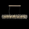 Bridestowe 14 Lamp Oblong Linear Pendant in French Gold & Clear Crystal