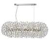 Bridestowe EXTRA Crystal 10 Lamp Oblong Linear Pendant in Polished Chrome