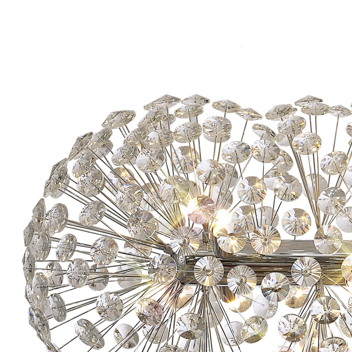 Bridestowe EXTRA Crystal 14 Lamp Oblong Linear Pendant in Polished Chrome