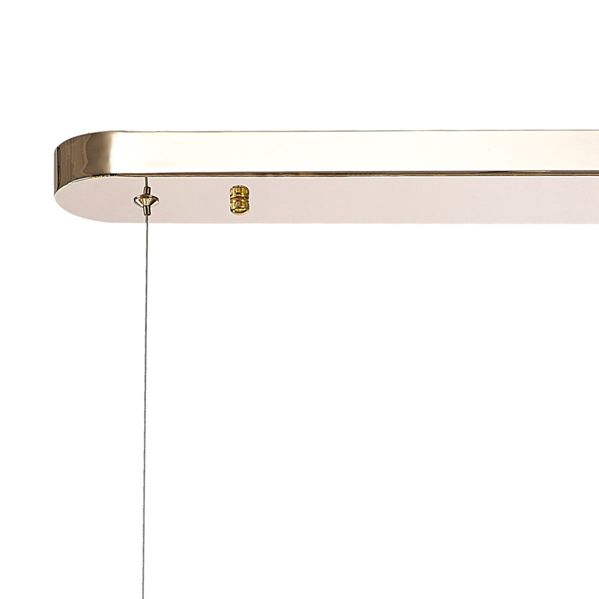 Bridestowe EXTRA Crystal 14 Lamp Oblong Linear Pendant in French Gold