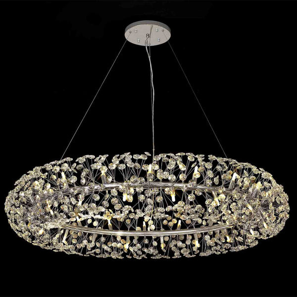 Bridestowe Pendant G9 36 Light in Polished Chrome & Clear Crystal