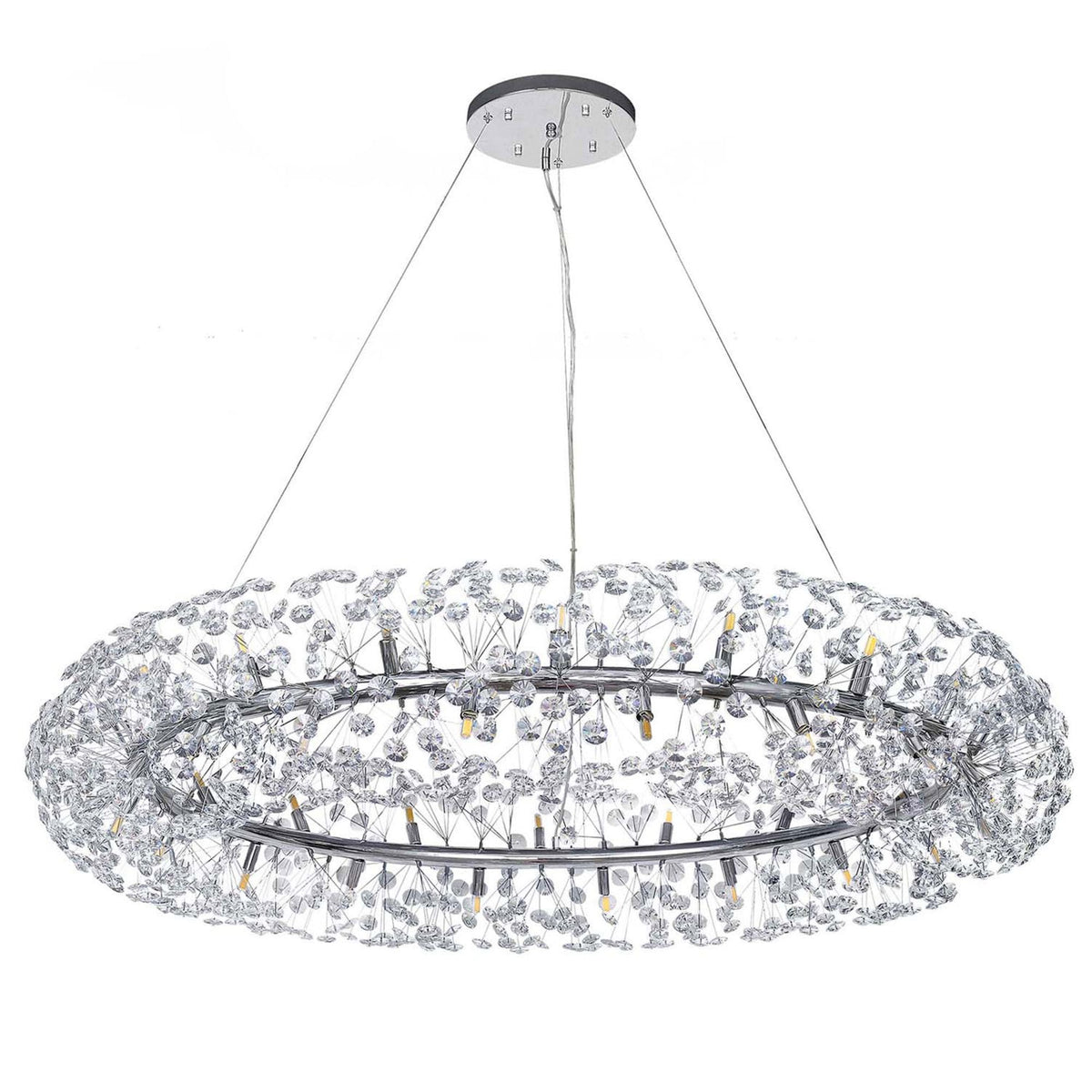 Bridestowe Pendant G9 36 Light in Polished Chrome & Clear Crystal
