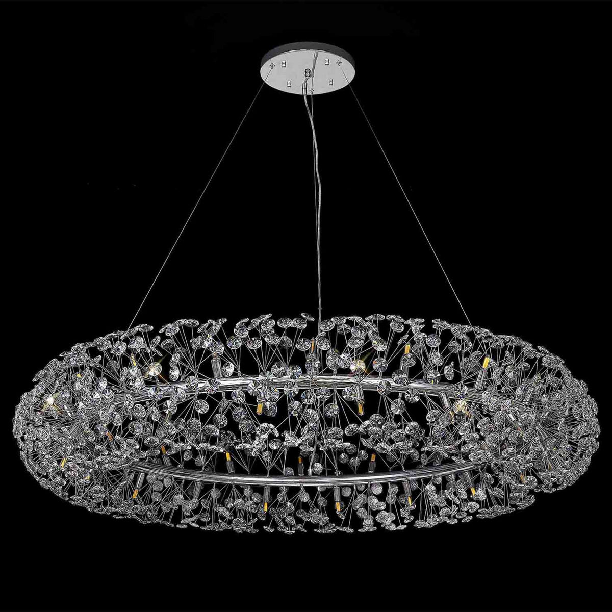 Bridestowe Pendant G9 36 Light in Polished Chrome & Clear Crystal