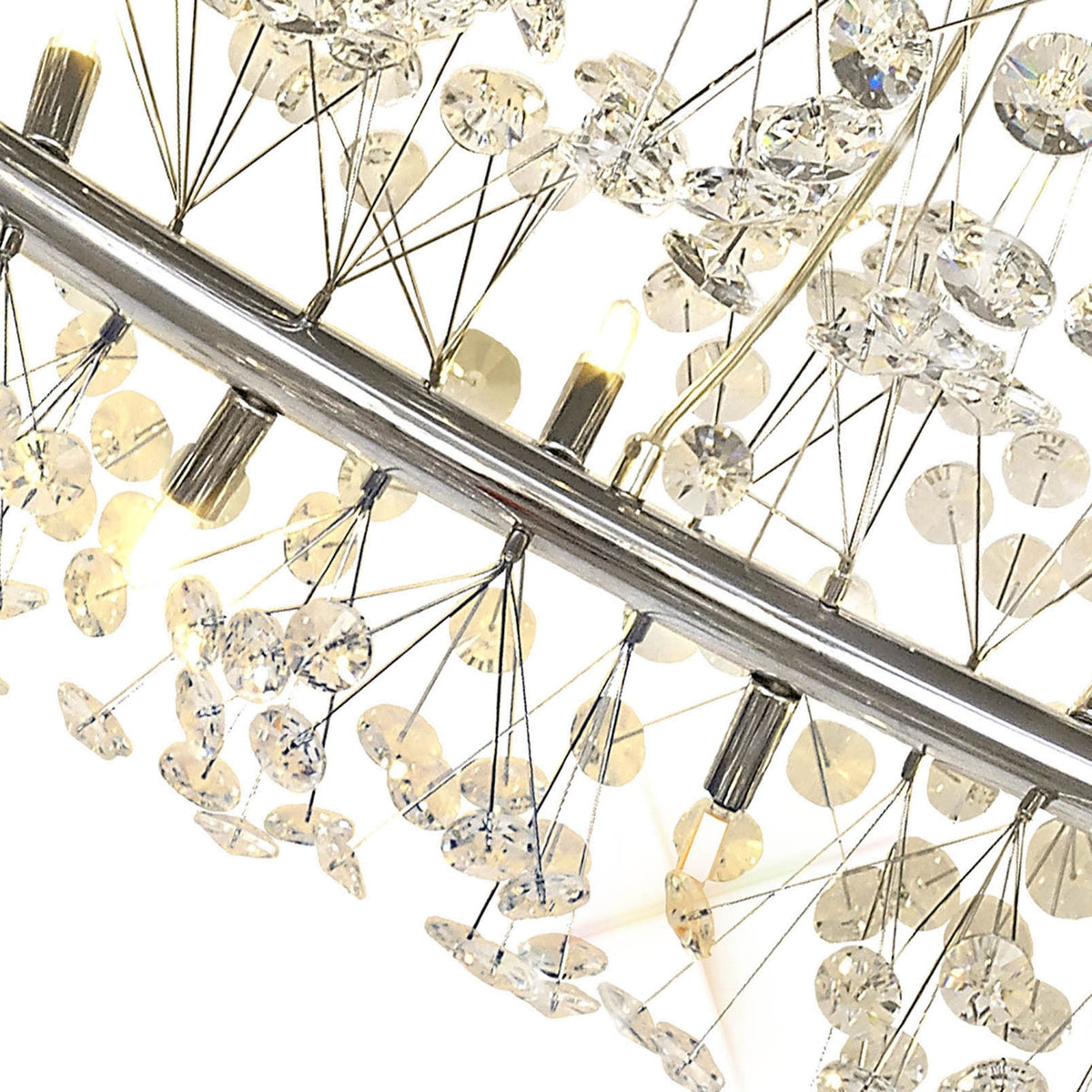 Bridestowe Pendant G9 36 Light in Polished Chrome & Clear Crystal