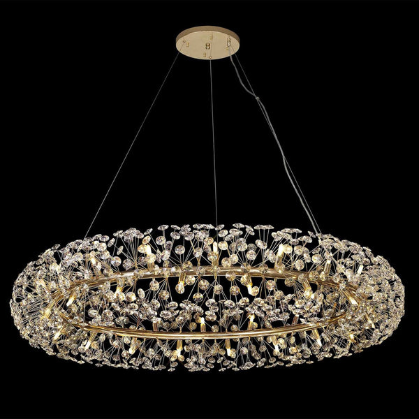 Bridestowe Pendant G9 36 Light in French Gold & Clear Crystal