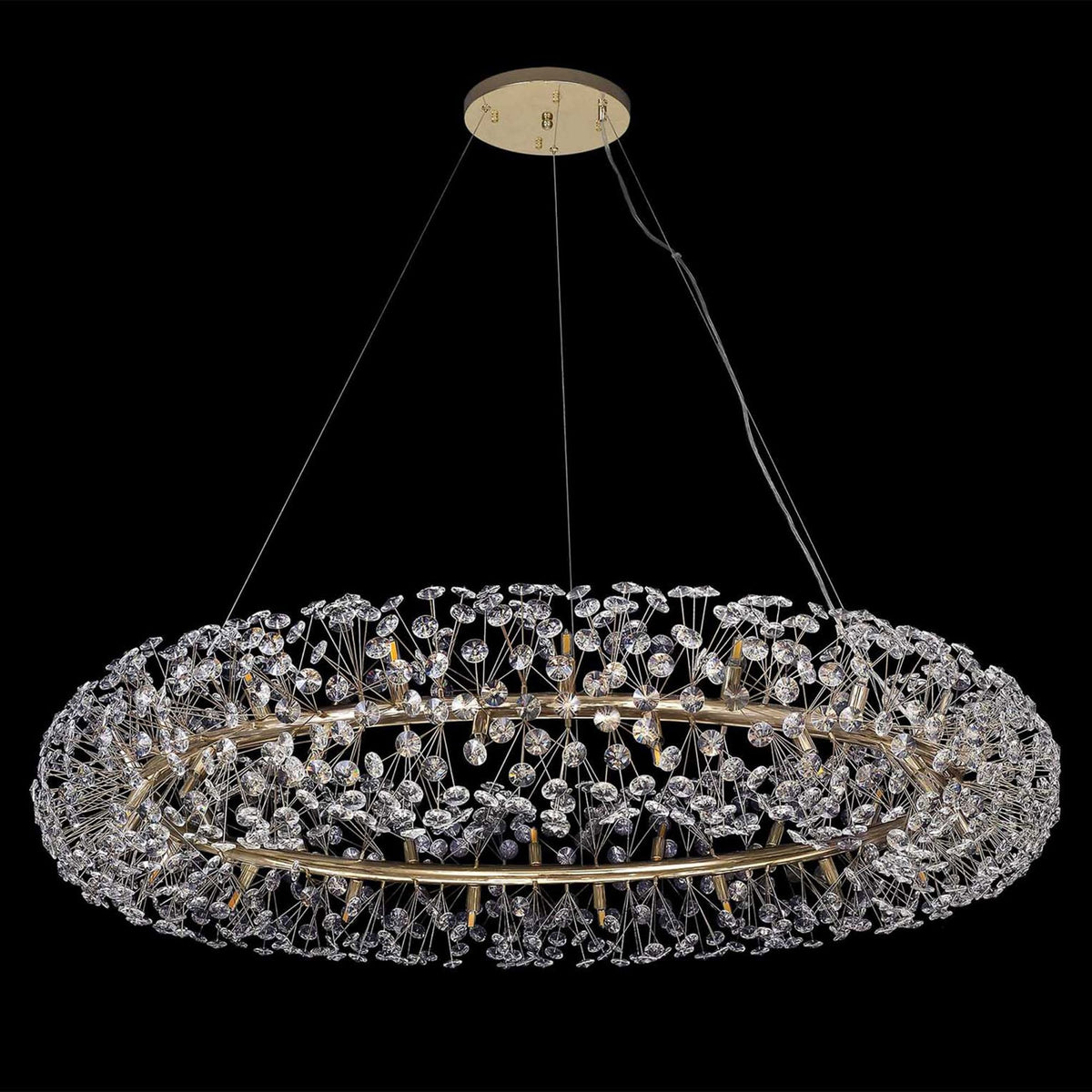Bridestowe Pendant G9 36 Light in French Gold & Clear Crystal