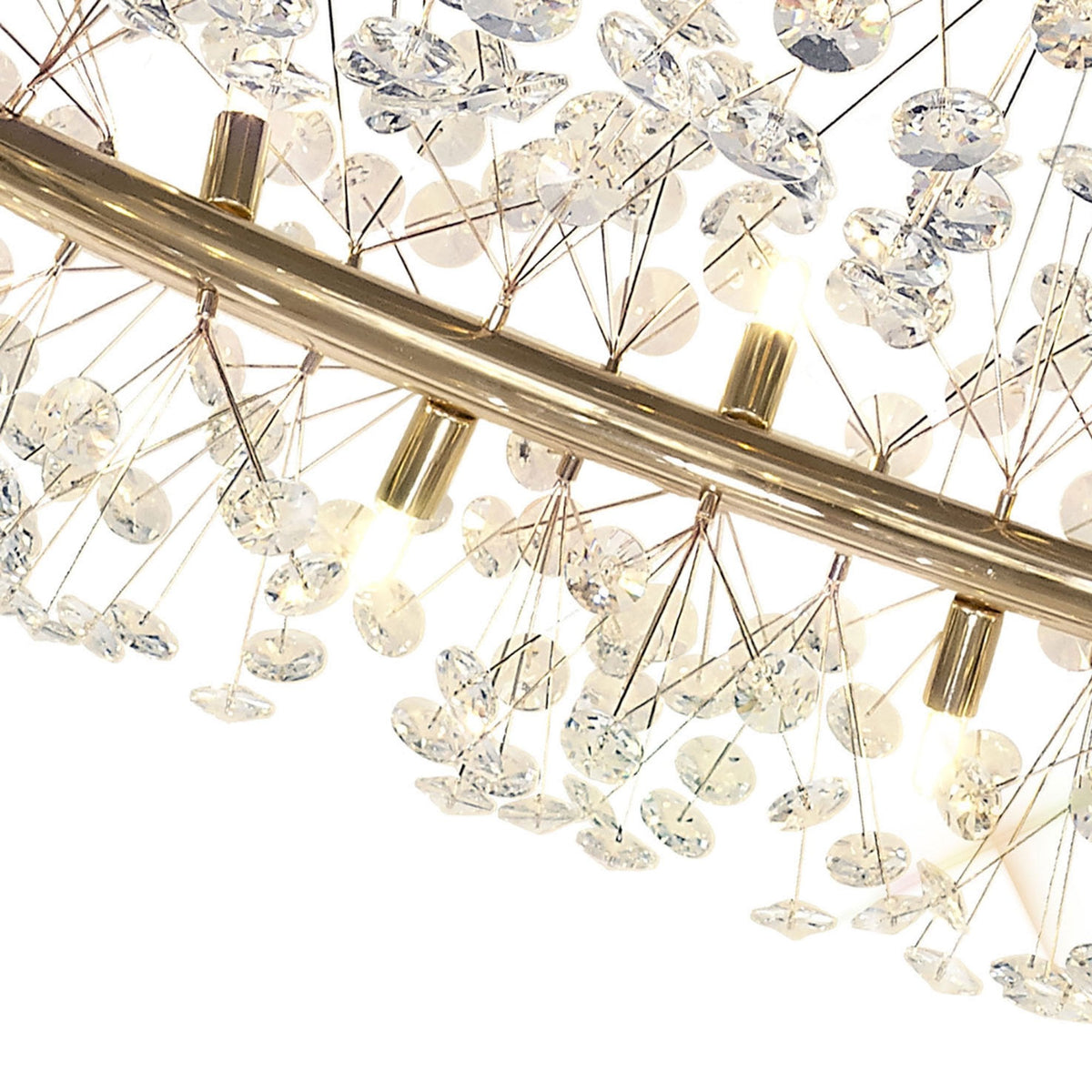 Bridestowe Pendant G9 36 Light in French Gold & Clear Crystal