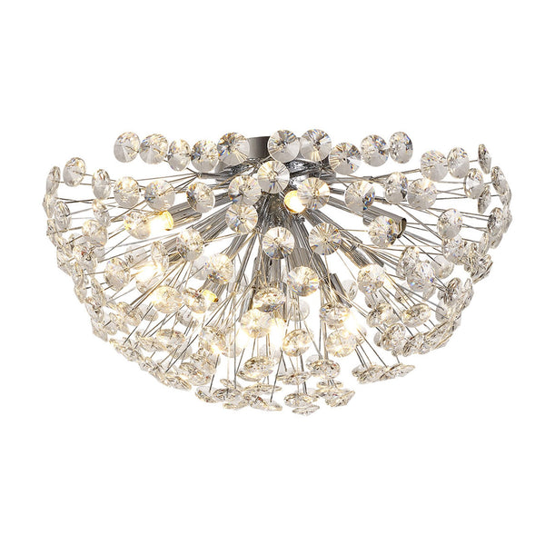 Bridestowe 500mm Ceiling Light in Polished Chrome & Clear Crystal